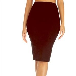 Windsor Black High Waist Pencil Skirt